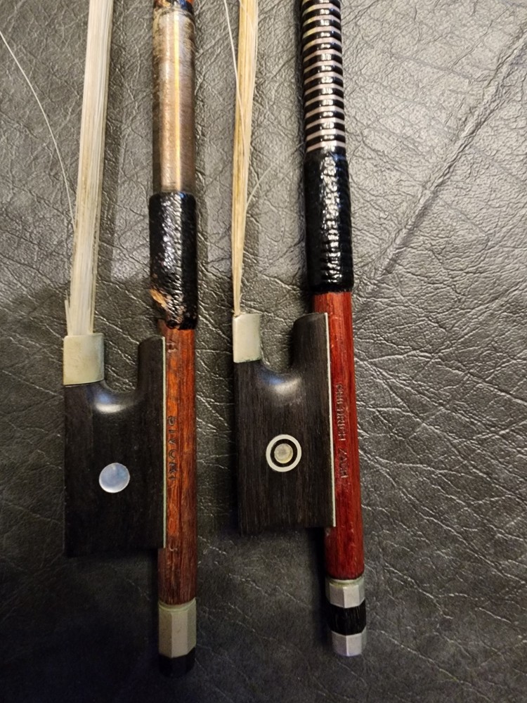 Two Old Pernambuco Violin Bows SIVORI & FRIEDRICH ZACH