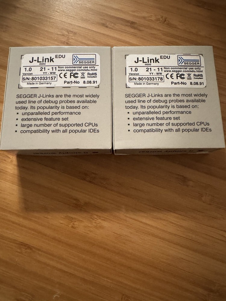 New Segger J-Link EDU MINI JTAG/SWD Debugger / Programmer Debug Probe 8.08.91