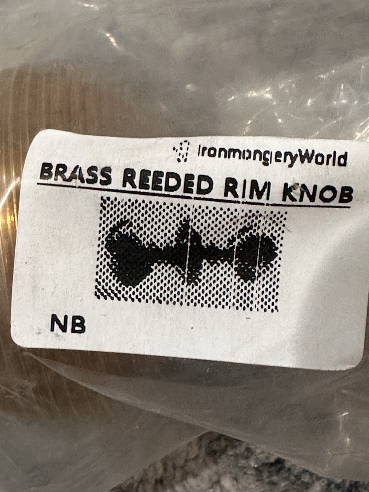 Polished Brass Reed “Beehive” Door Knobs