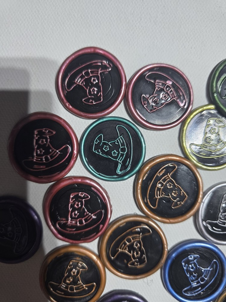 Pre Made Wax Seal Stick Ons 7 Different Designs