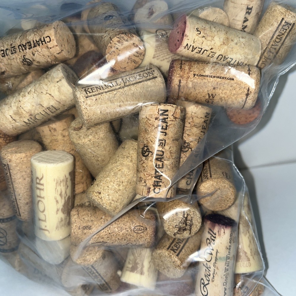 Lot 120 Wine corks Mixed Bag Mostly Natural Crafting