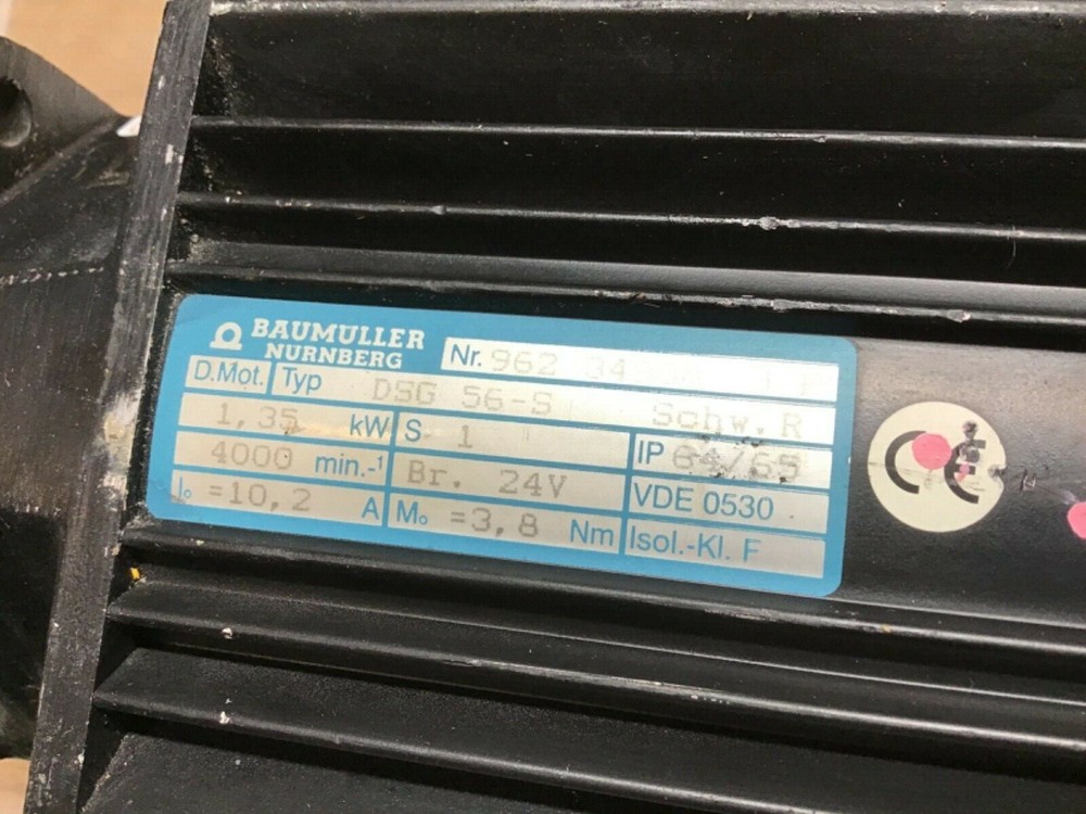 NEW BAUMULLER REIS SERVO MOTOR W ENCODER DSG56S DSG56-s