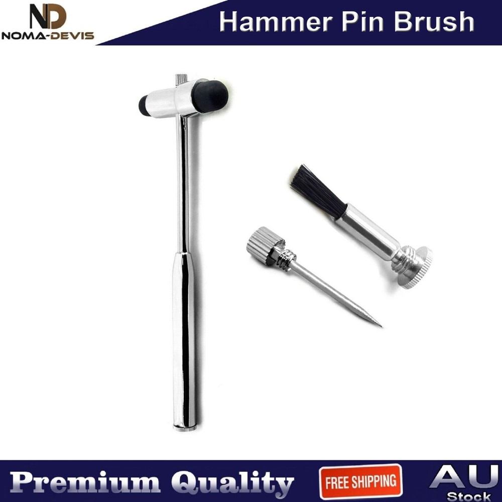 Hammer Dual Rubber Heads Reflex Neurological Diagnostic Examination Instruments