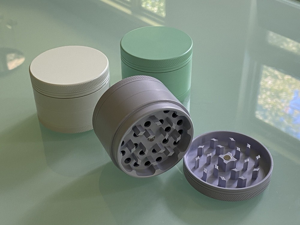 Seafoam Green Ceramic herb grinder 4 Piece