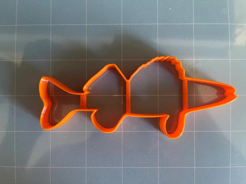 Walleye Fish Outline Cookie cutter