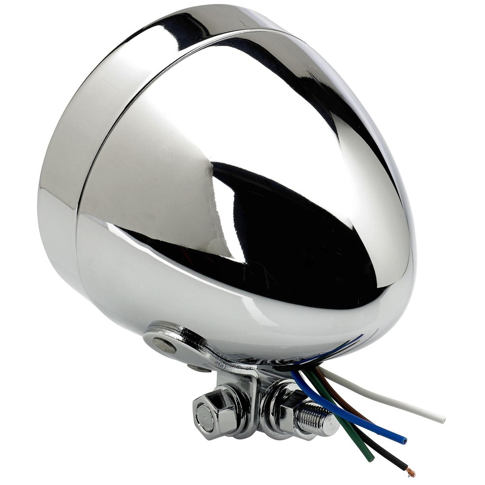 3-1/2" diameter Chrome Bottom Mount Headlight