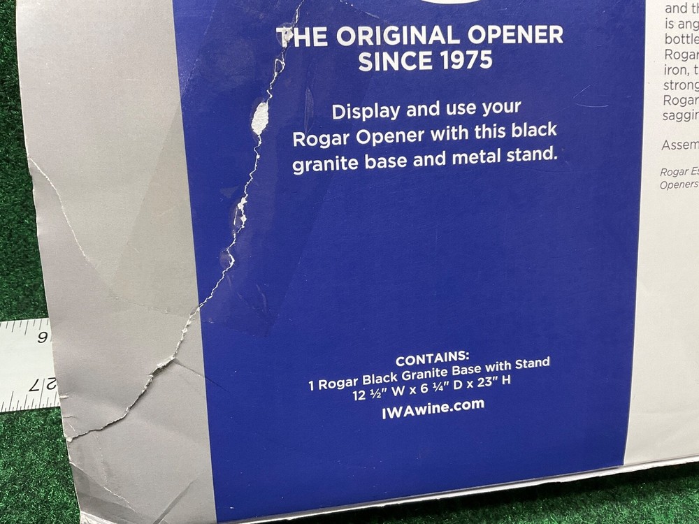 Rogar Granite Base with Stand Black