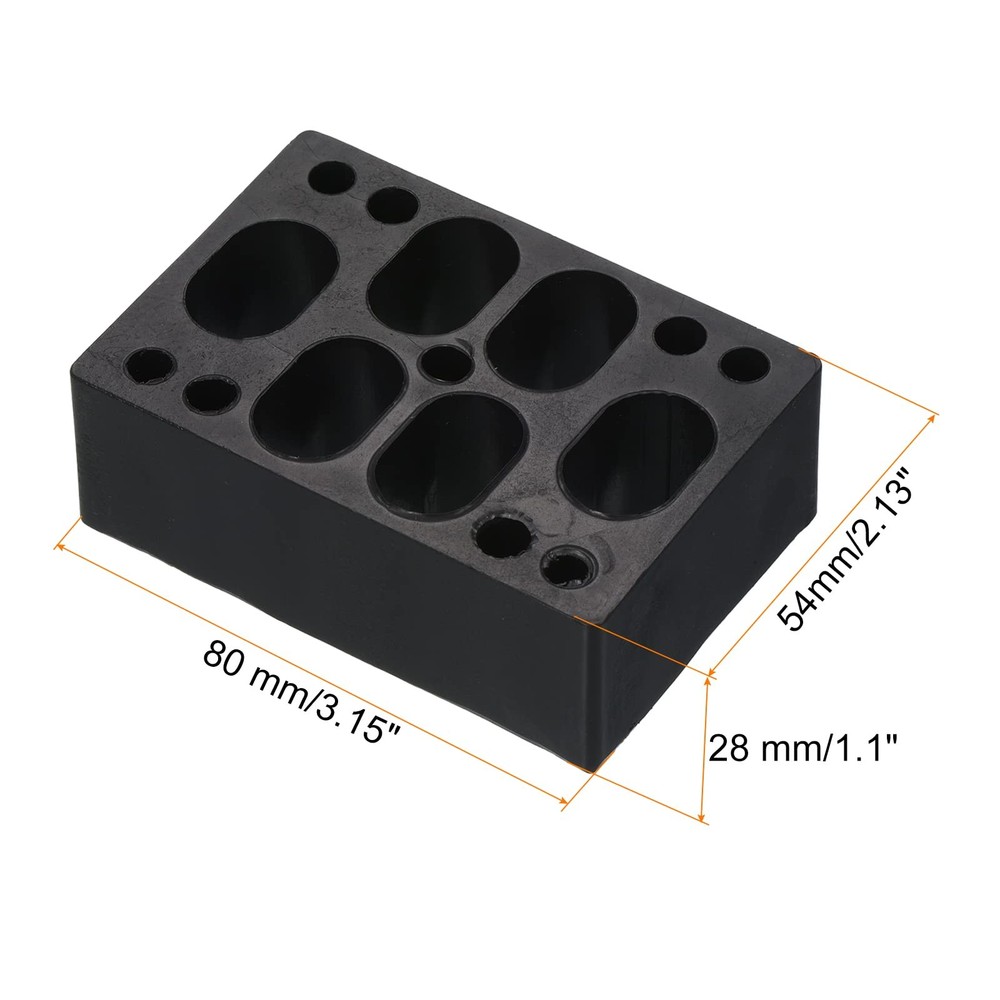28mm (1.1") Skateboard Riser Pads, 2 Pack Plastic Longboard Riser Pads Angled...