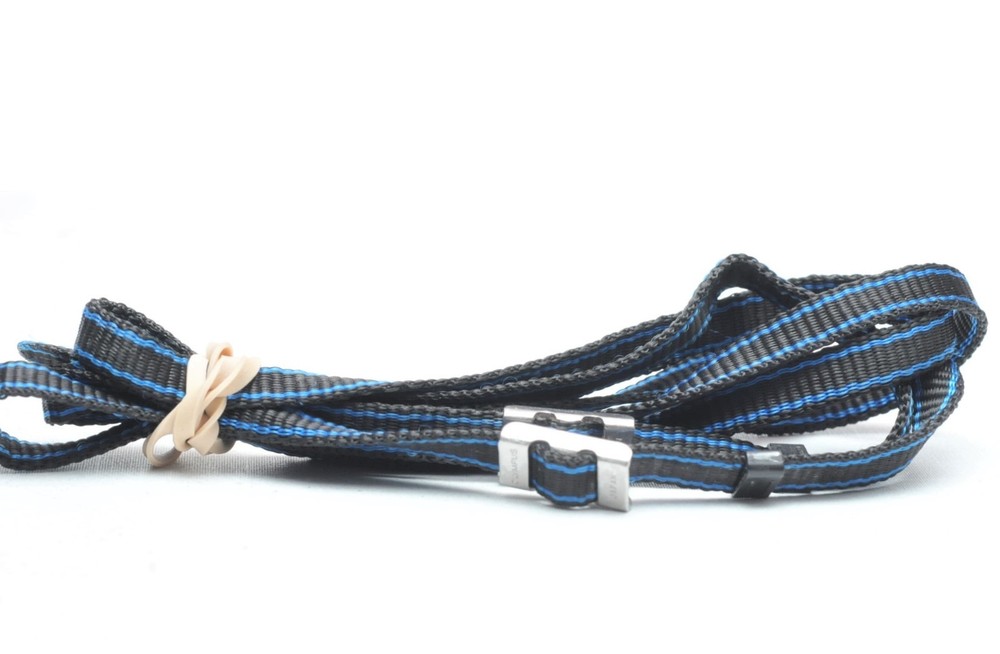 Olympus OM Film Camera Slim Blue Camera Strap