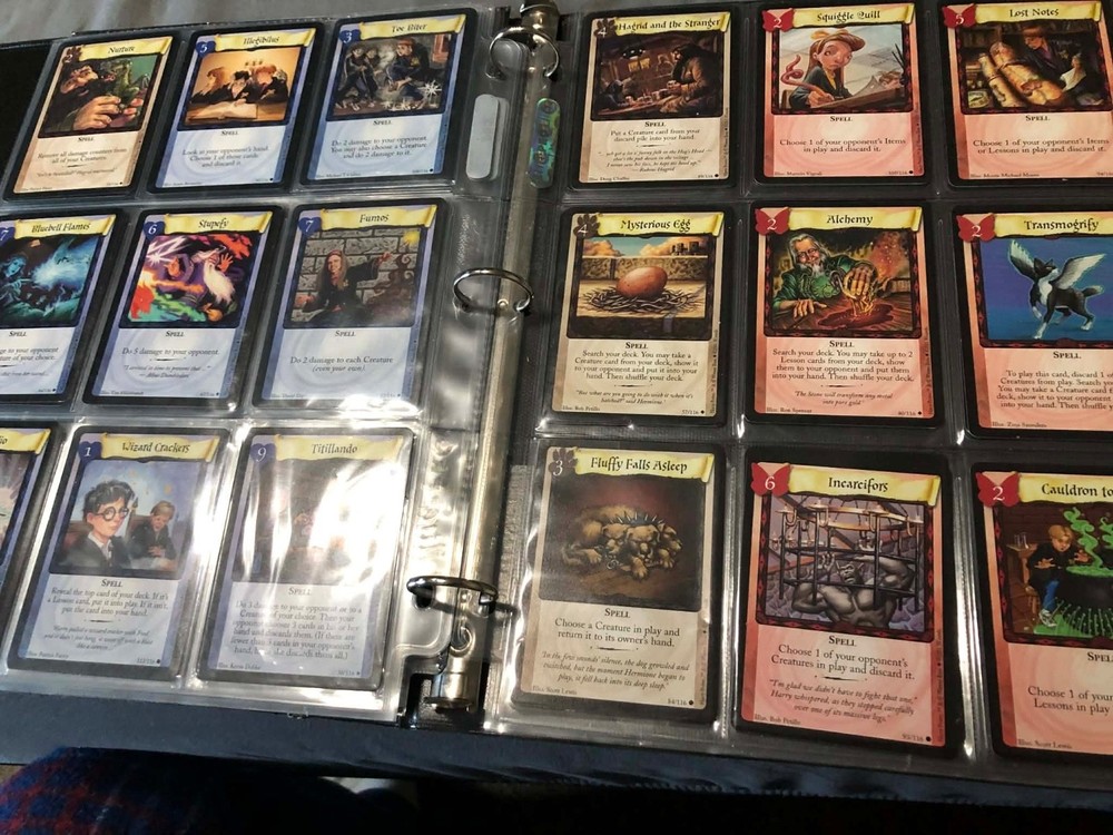 harry potter tcg true complete base set 119/119