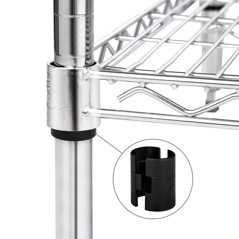 Wire Shelving Shelf Lock Clips / Shelving Sleeves - Fits with Thunder Group, ...