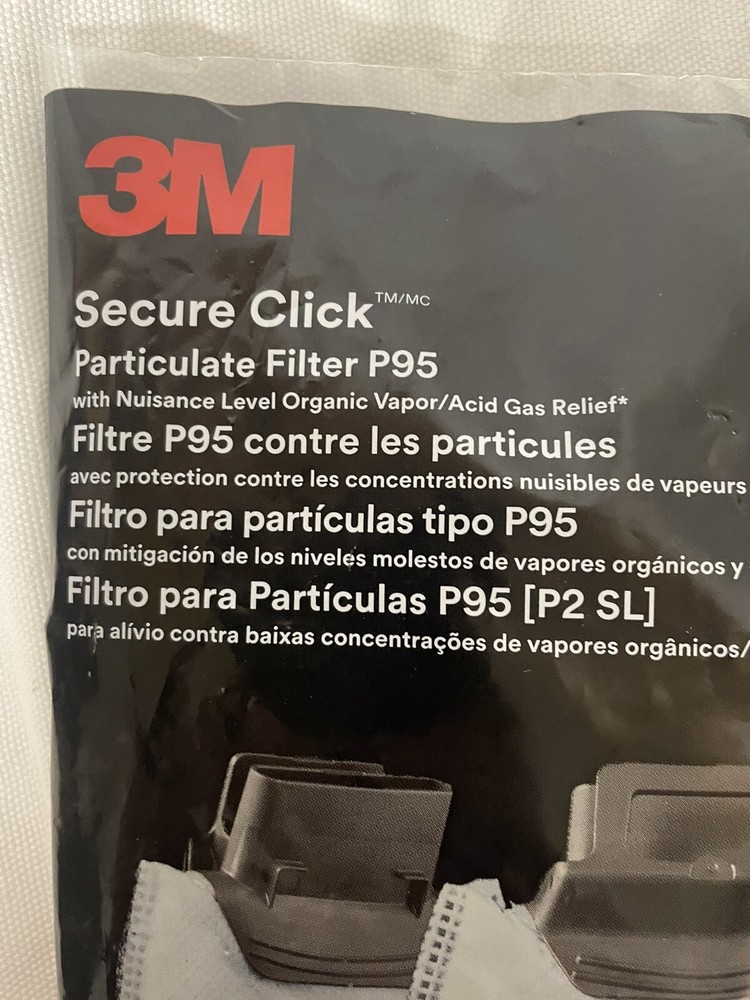 3M D3078 Secure Click Particulate Filter P95 (2 pack) 01/2024