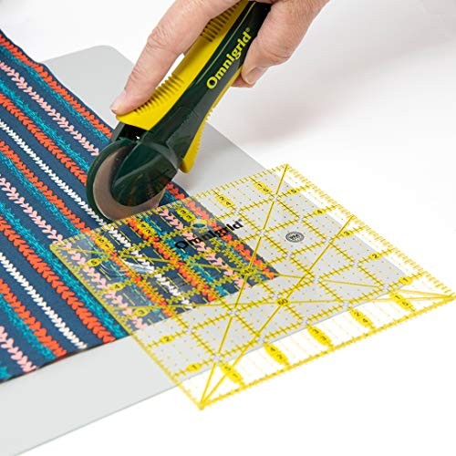 Square Quilting and Sewing Ruler 6" x 6"
