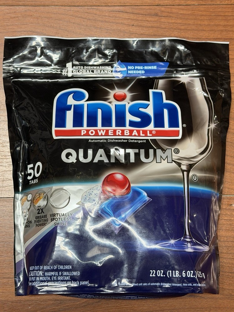 Finish - Quantum - 50ct - Dishwasher Detergent - Powerball - Ultimate Clean