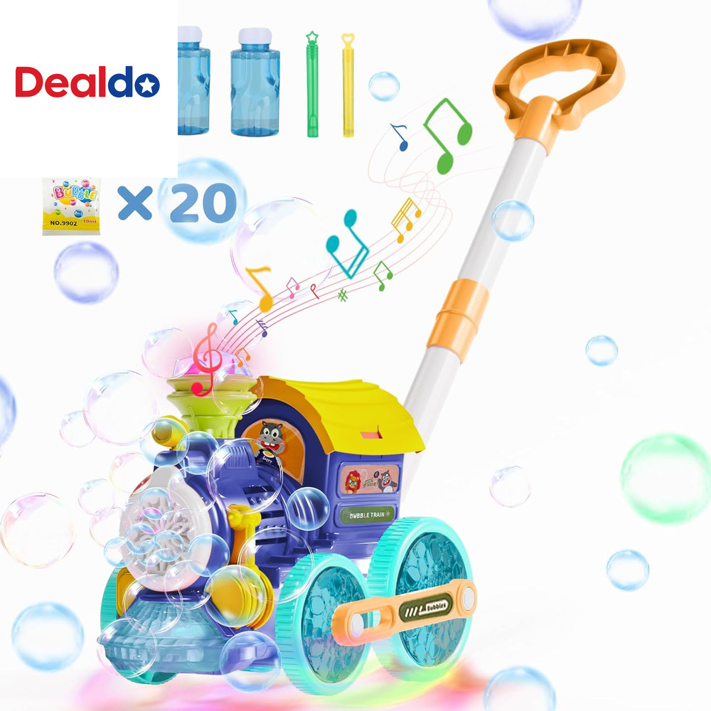 Bubble Machine,Bubble Blower Maker,Bubble Lawn Mower for Toddlers,Bubble Music T
