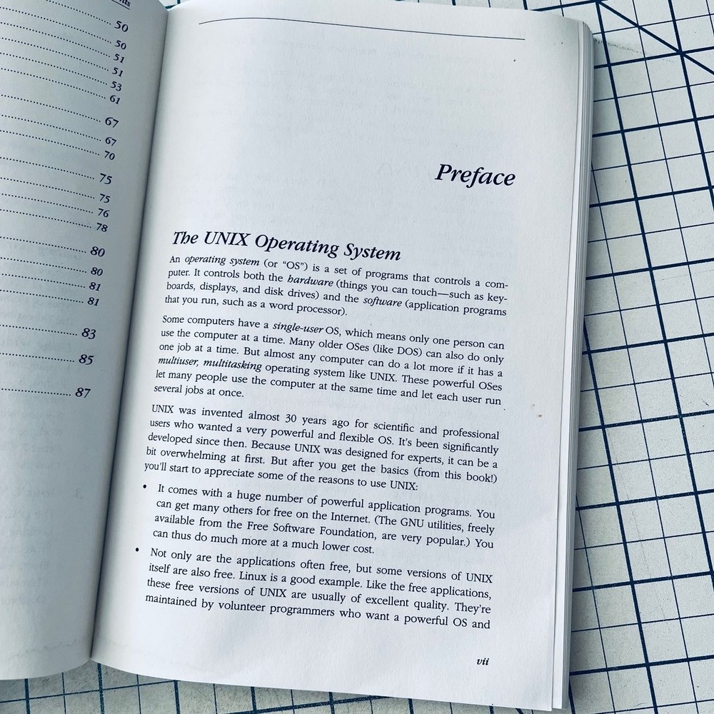 O'Reilly Learning the UNIX Operating System Manual 4th Ed 1998 Vintage Computing