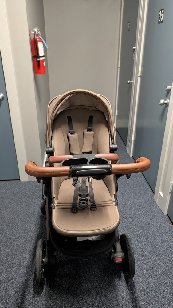 Silver Cross Wave 3 Stroller, Bassinet, Wave Board + Extra Accessories Brown
