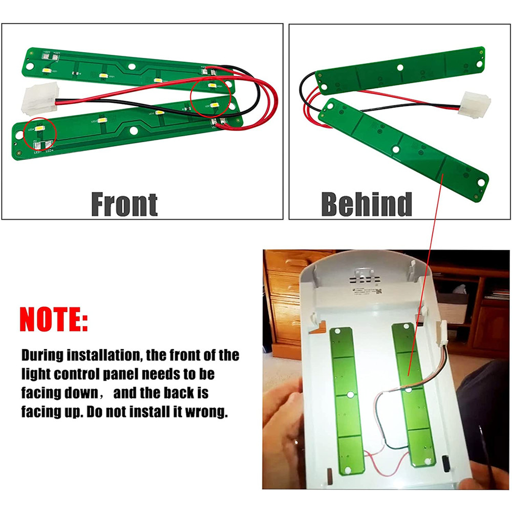 Replacement LED Light Module Compatible for Whirlpool Refrigerator W11043011