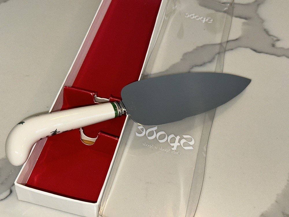 Spode Christmas Tree Stainless Steel Pastry Server Discontinued Piece