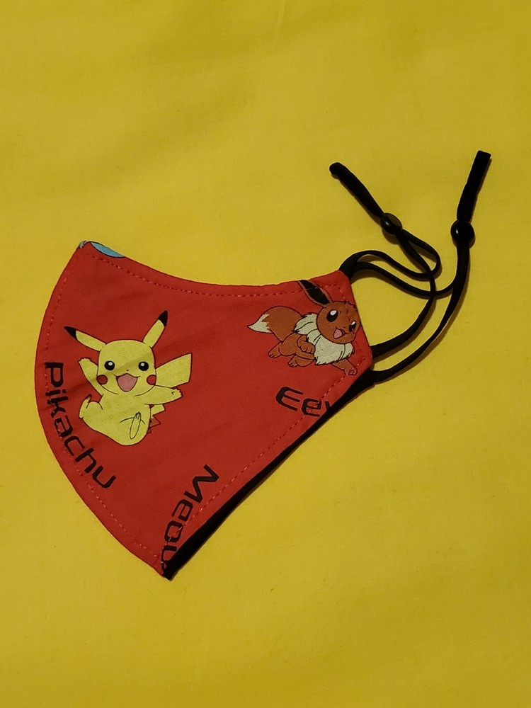 Kids Pokemon Adjustable Face Mask