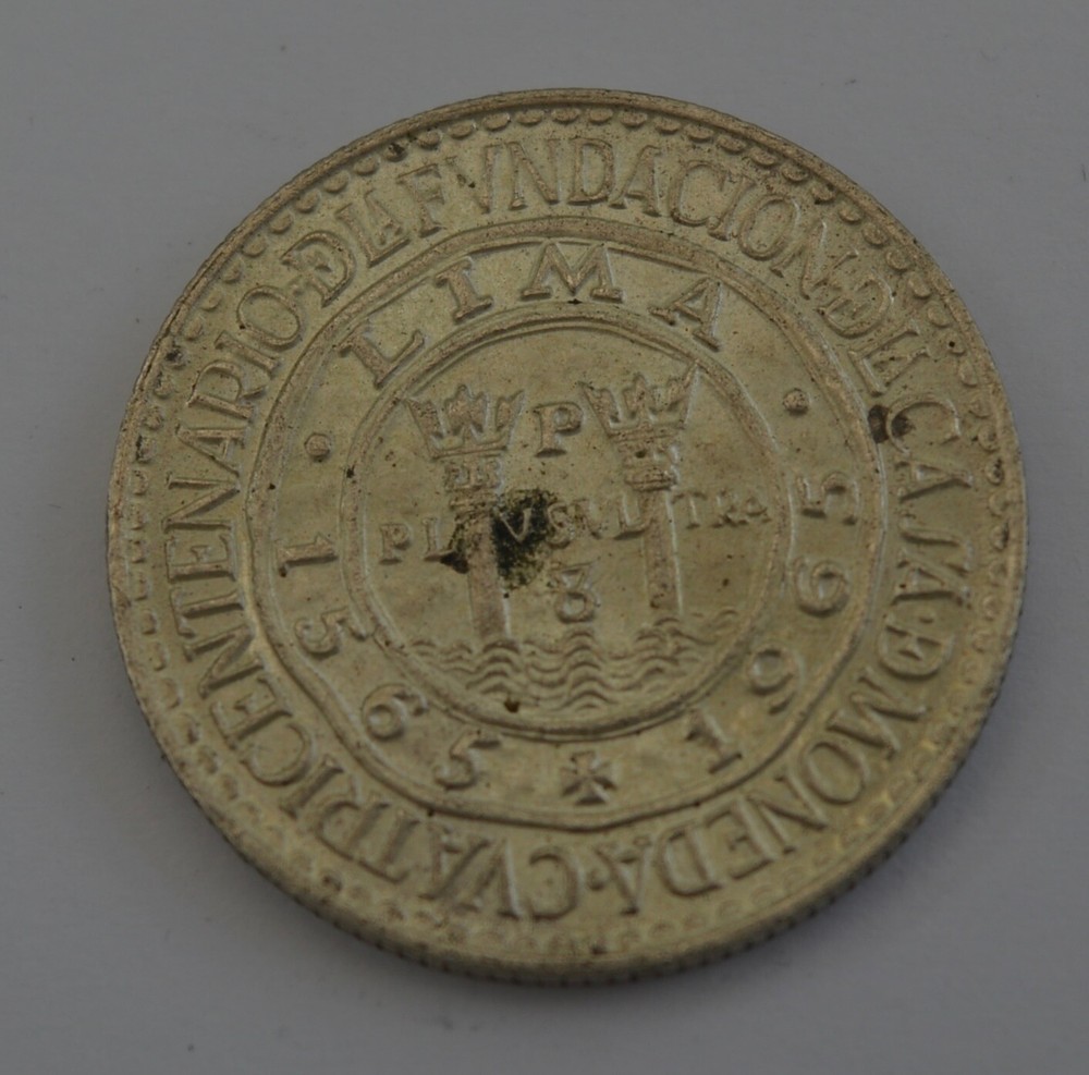 Peru 1965 20 Soles Silver Coin