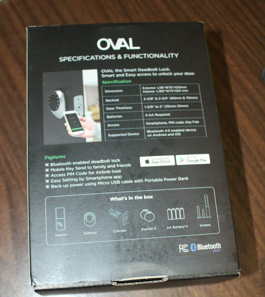 Oval the Smart Deadbolt Lock