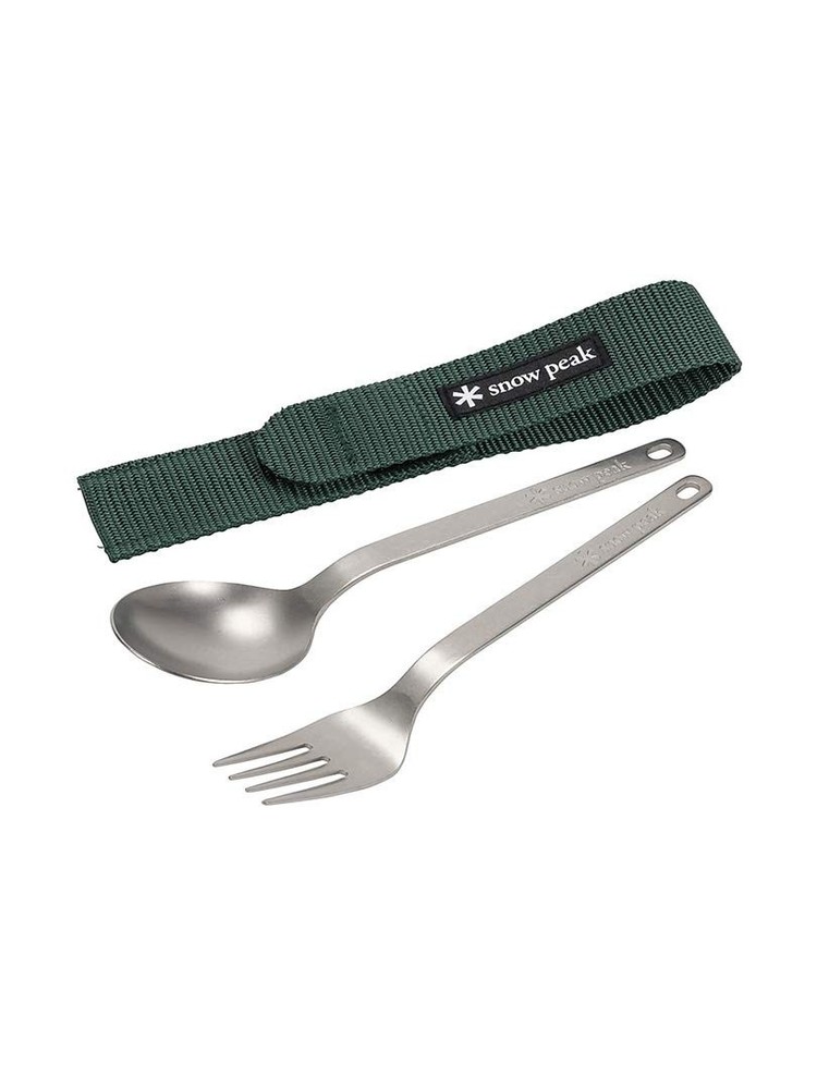 Titanium Fork & Spoon Set, Durable Utensils, Compact, Lightweight, Camping, H...