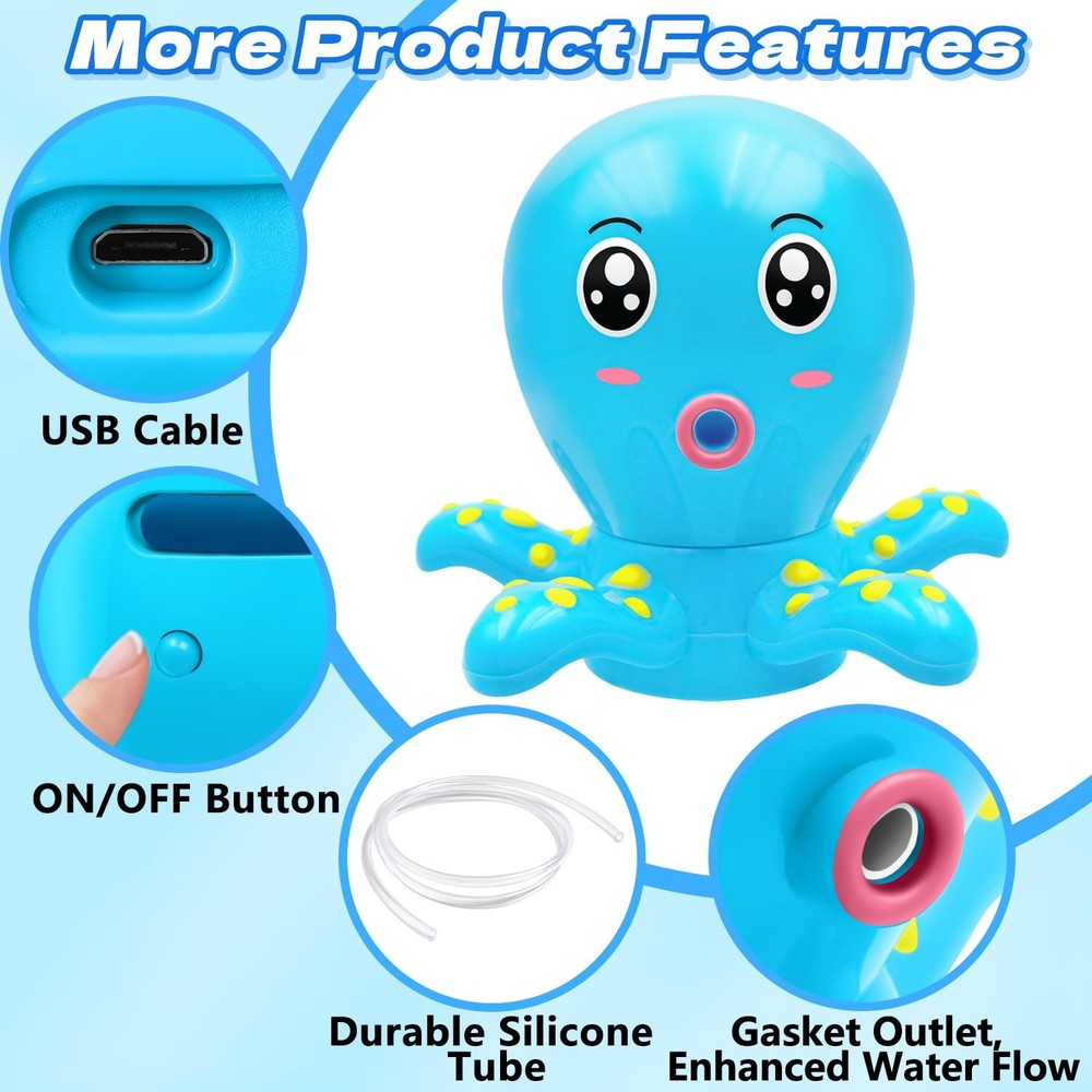 Water Table Pump, Octopus Battery Powered Water Pump for Water Table 3 Hours ...