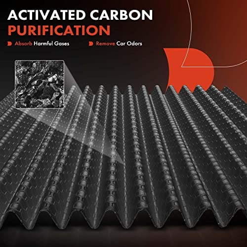 2-PC Under Driver Side Dash Cabin Air Filter with Activated Carbon Compatible