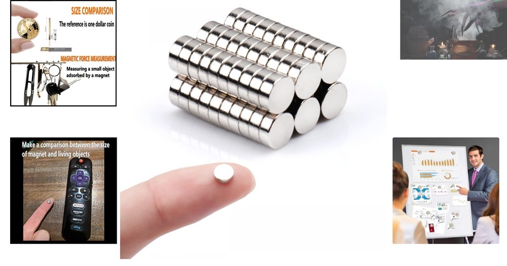 Multi-Use Small Magnets with No-Scratch Technology - Perfect for Fridge & Crafts