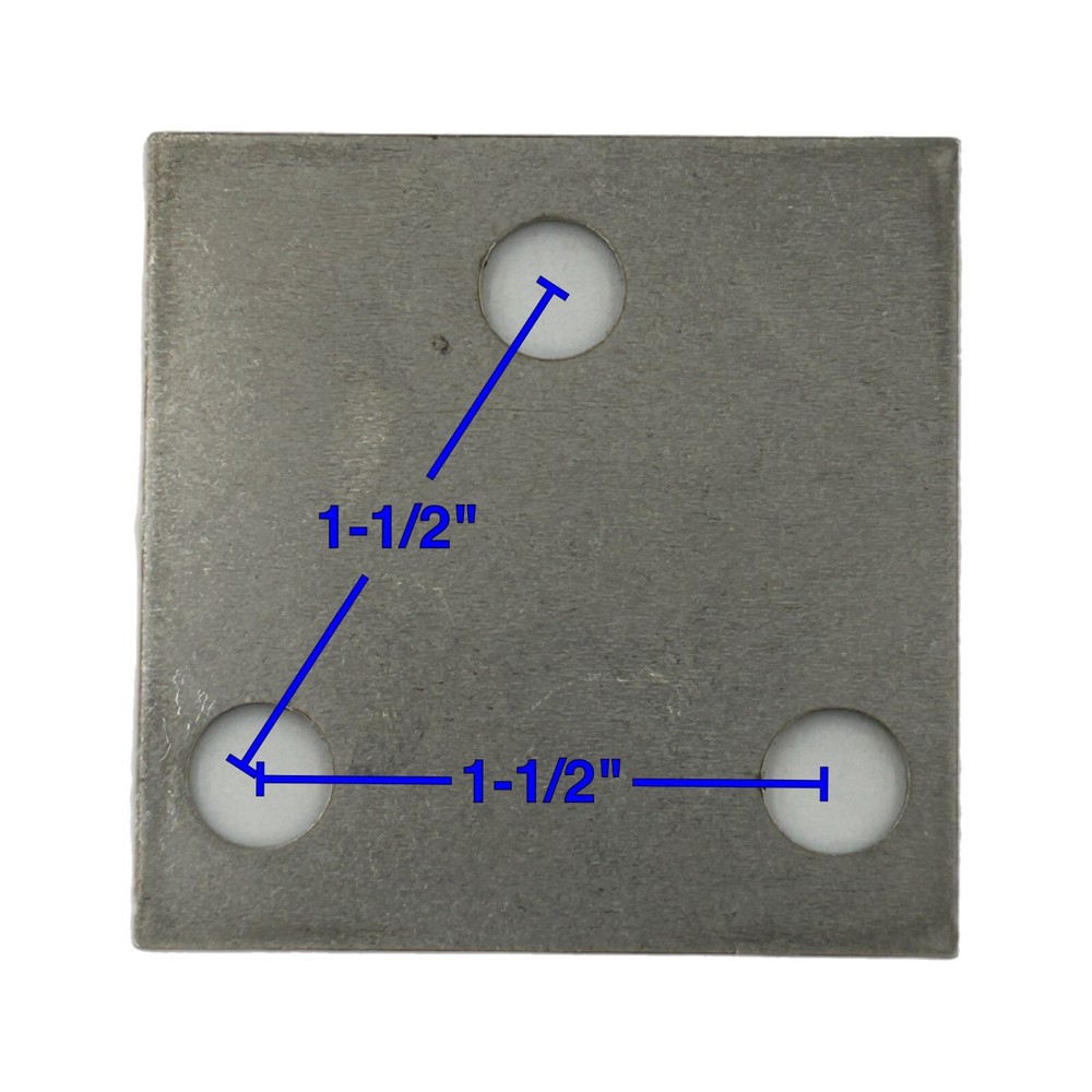 Backing Plate for Wichard Folding Pad Eye 6605