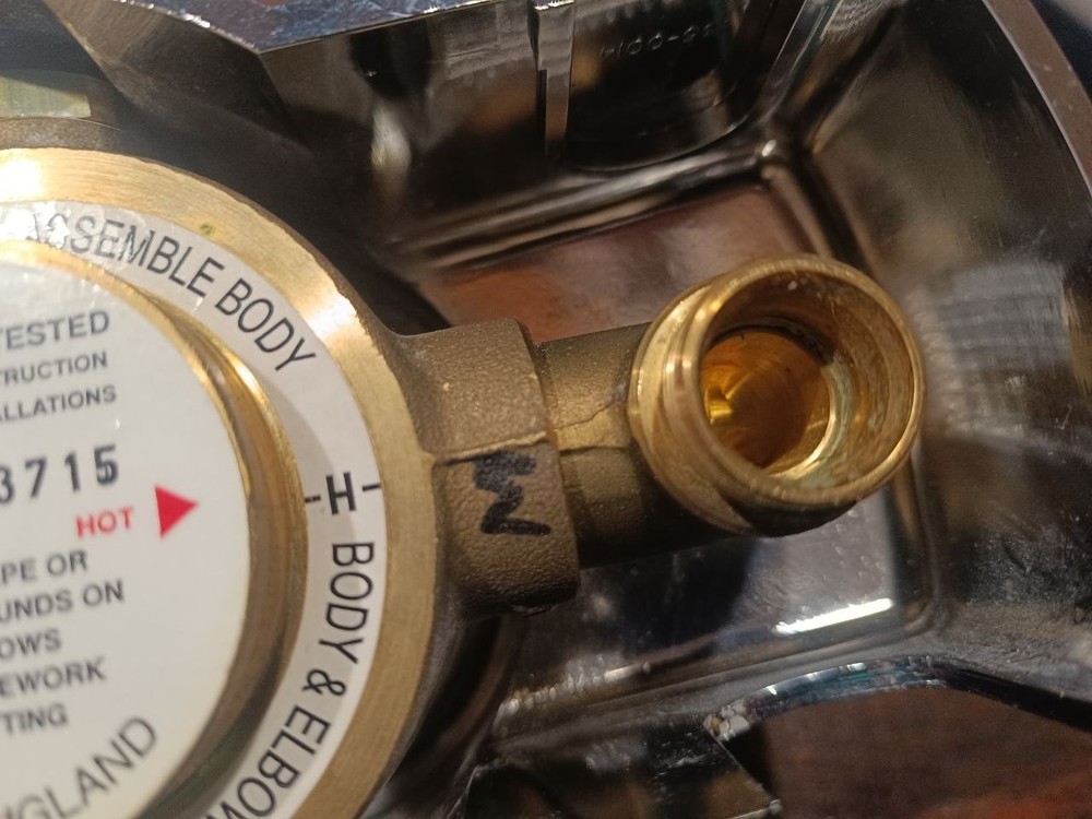 NEW Unused Thermostatic Mixing Valve - Solid Brass - Made in England
