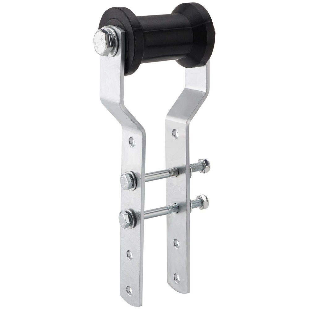 5" Adjustable Rubber Keel Roller with Panel Bracket Assembly for 3" Wide Tongue