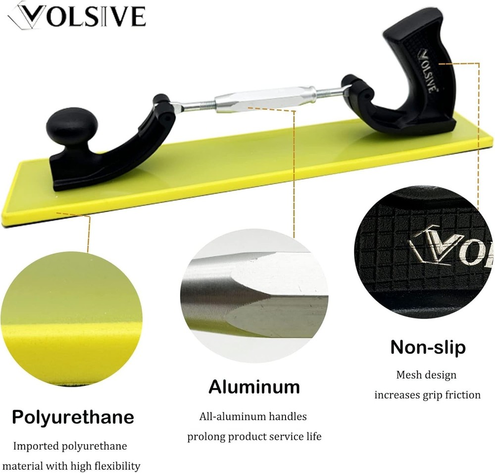 Adjustable 7x42cm Ergonomic Hand Sanding Block for Versatile DIY Projects