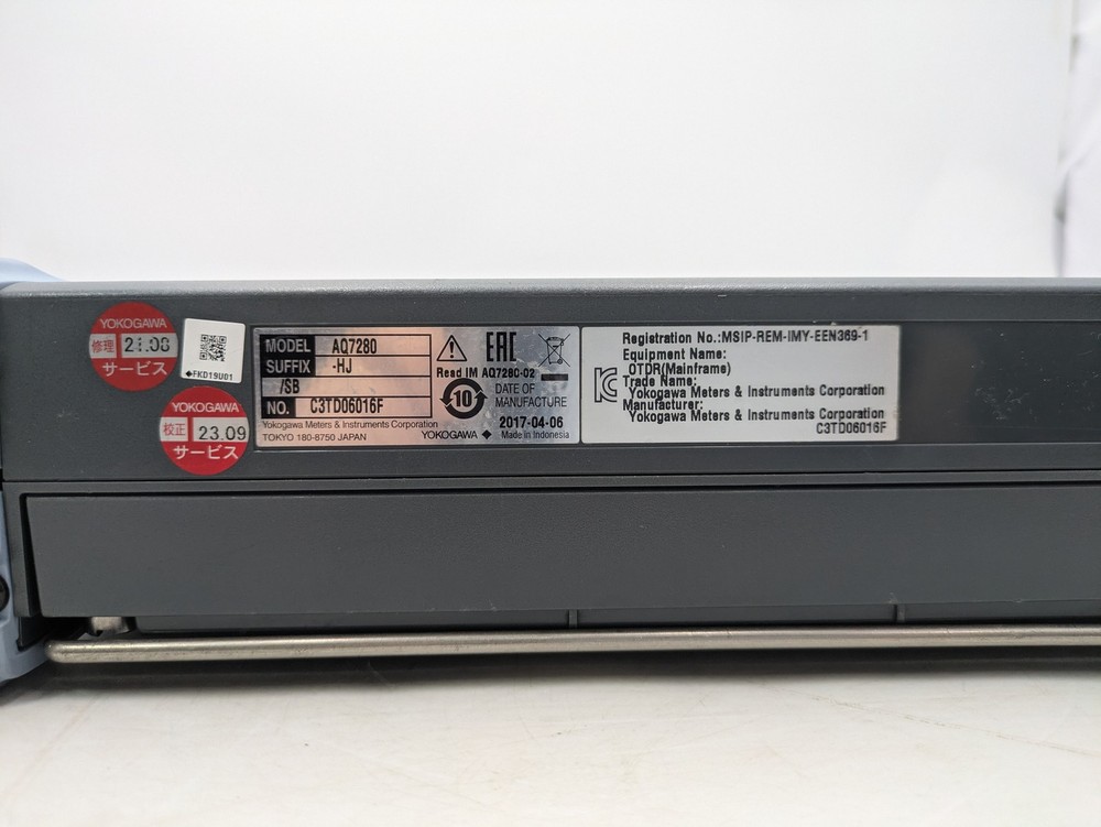 YOKOGAWA AQ7280 OTDR Optical Time Domain Reflectometer Mainframe Unit