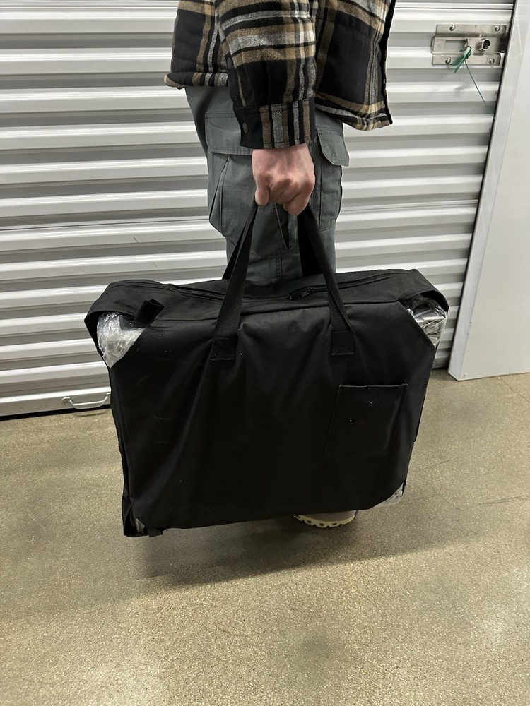 Portable Pop-A-Bar Folding Bar Table w/ Carry Bag & Wheels