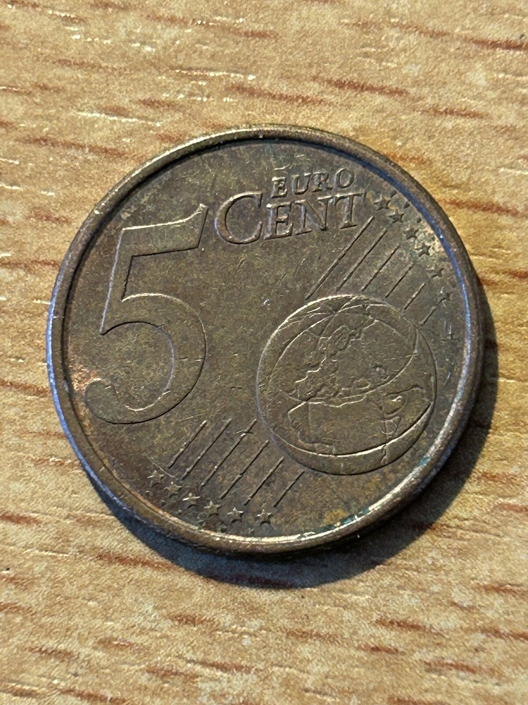 Rare 5 Euro Cents 2001 Espana