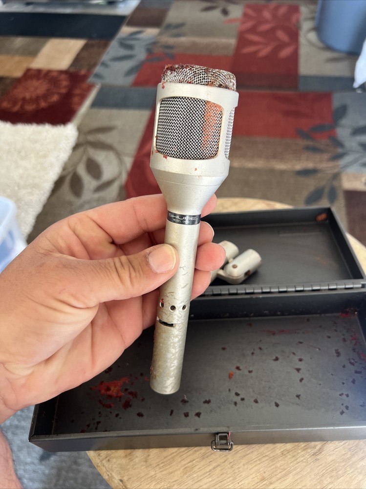 Vintage Shure SM54 dynamic cardioid microphone - Untested