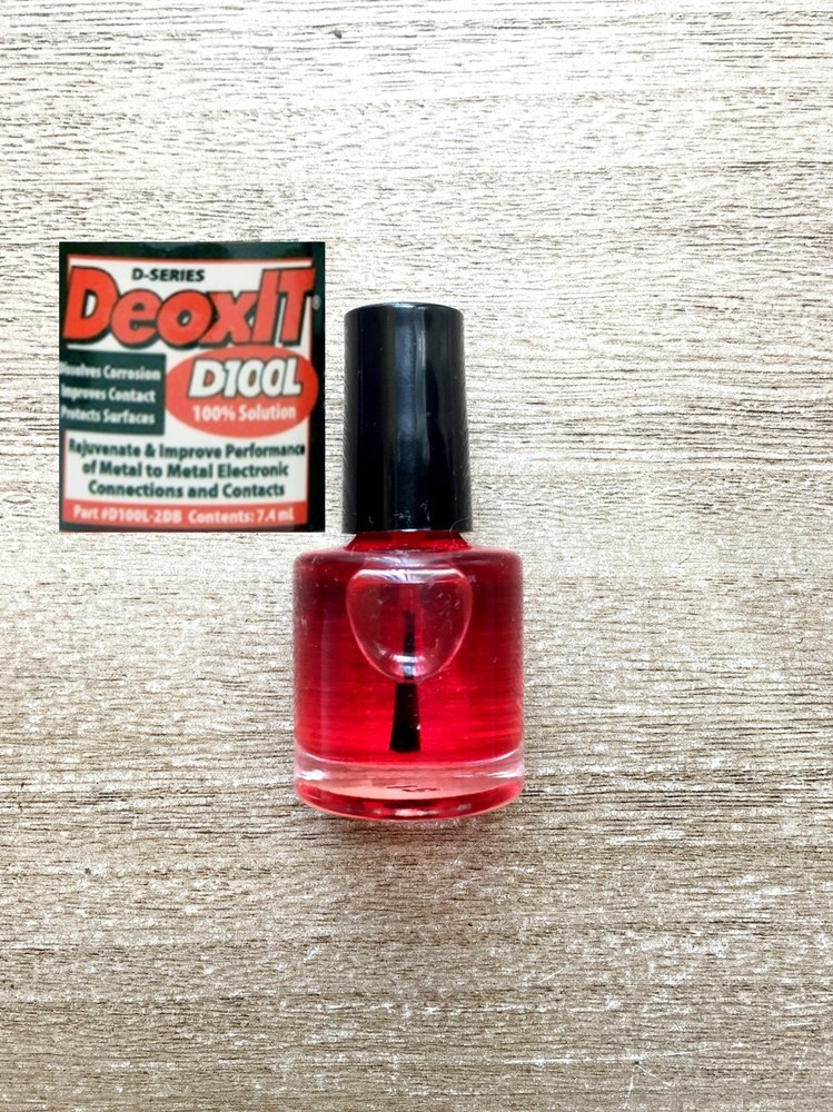 DeoxIT® 100% solution 7mL Brush Applicator D100L CAIG LABS