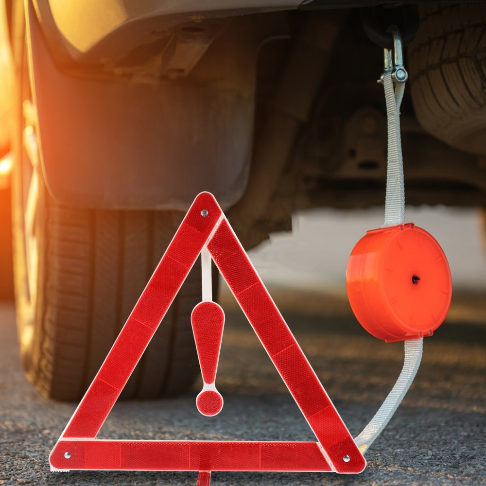 2PCS Reflective Warning Sign Foldable Triangle Car Hazard Breakdown Car Motor