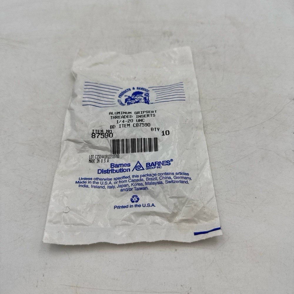 Aluminum Gripsert Threaded Inserts 1/4-20 UNC 87590 (10pack)