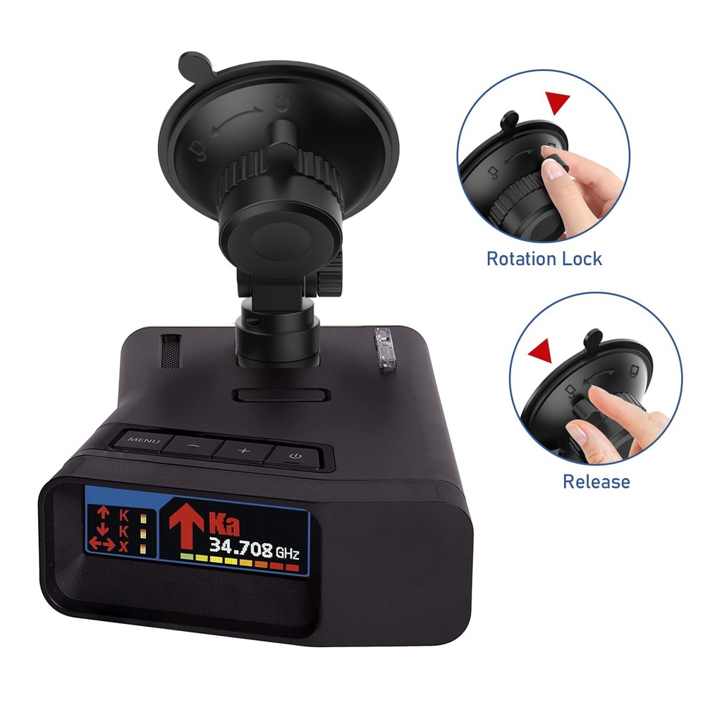 Radar Detector Windshield Mount Suction Cup Bracket for Uniden Models