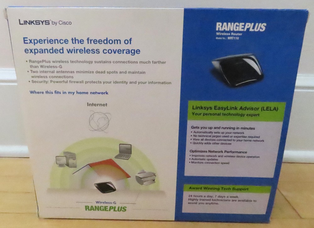 LINKSYS By CISCO Range Plus Wireless Router