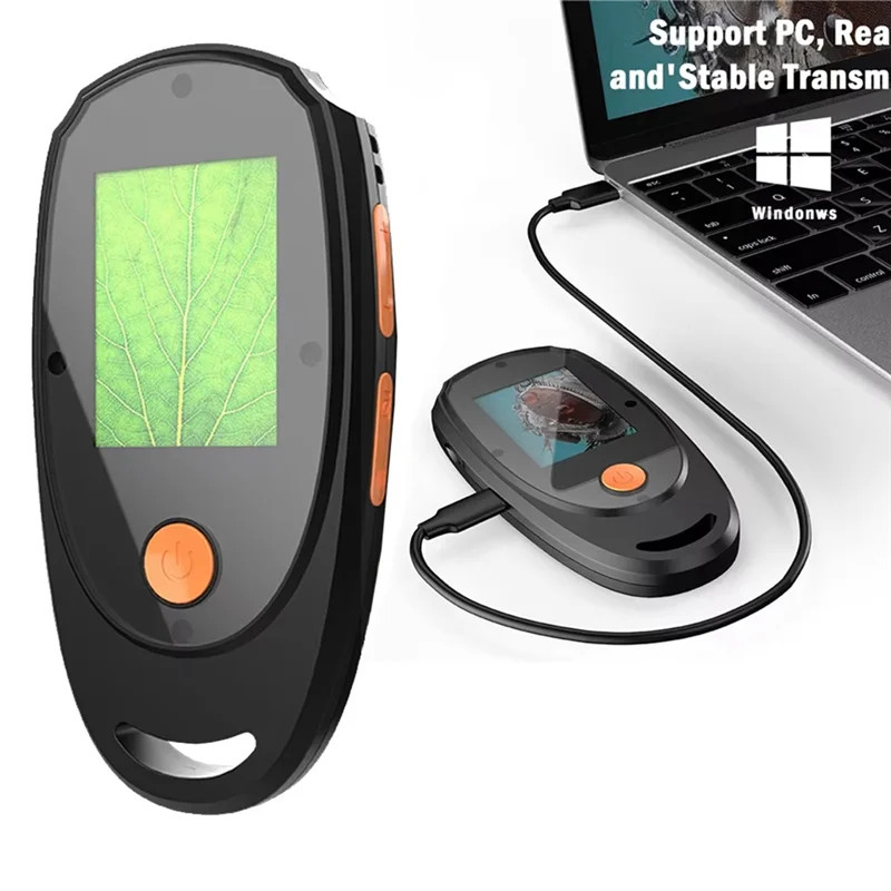 500X Handheld Digital Microscope 2 Inch IPS Screen Electronic Coin LED Magnifier