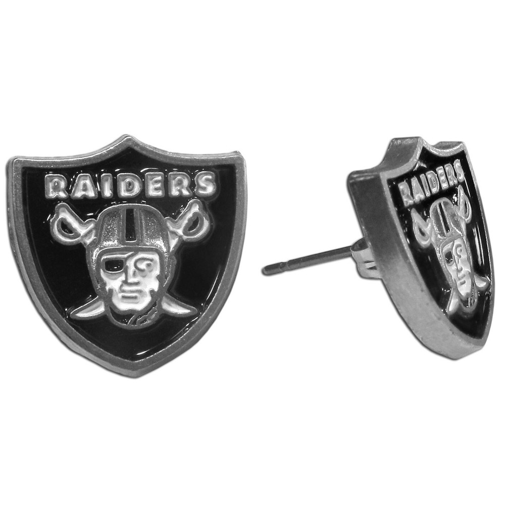 Las Vegas Raiders Team Logo Stud Earrings Officially Licensed