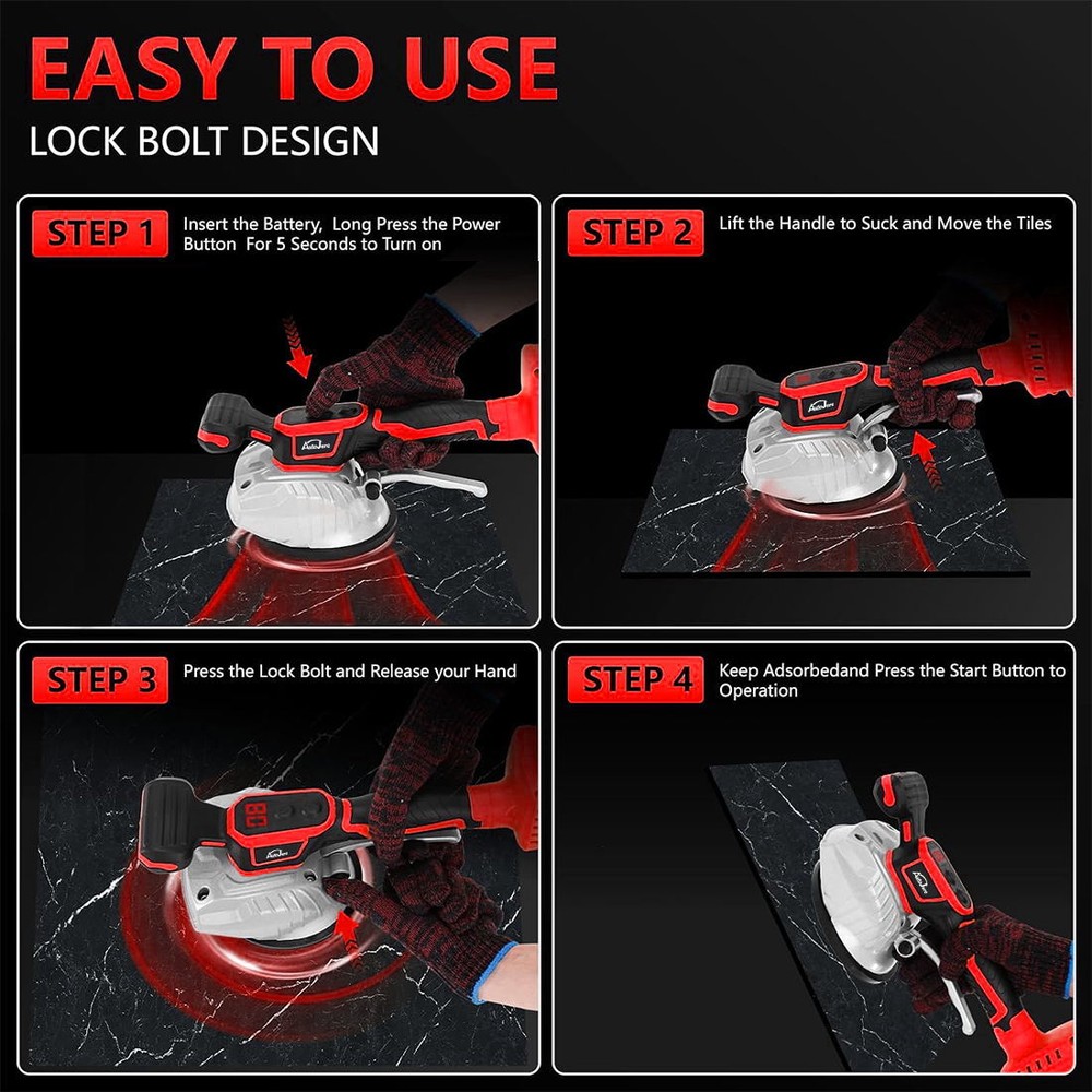 Tile Vibration Machine Tool Tile Vibration Leveling Machine for Milwaukee 18V
