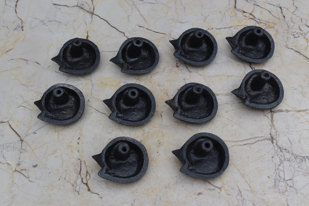 Vintage Cast Iron Sleeping Fox Pull Drawer Cabinet Knobs Handle Knobs 10 pcs