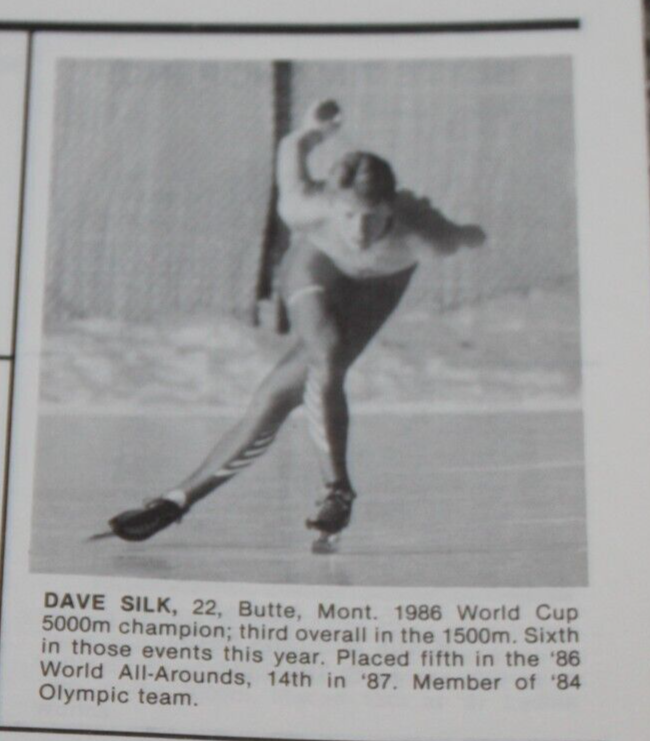 1987 WORLD CUP SPEED SKATING HIGH ALTITUDE PROGRAM, Butte, MT, B.Blair, D Jansen
