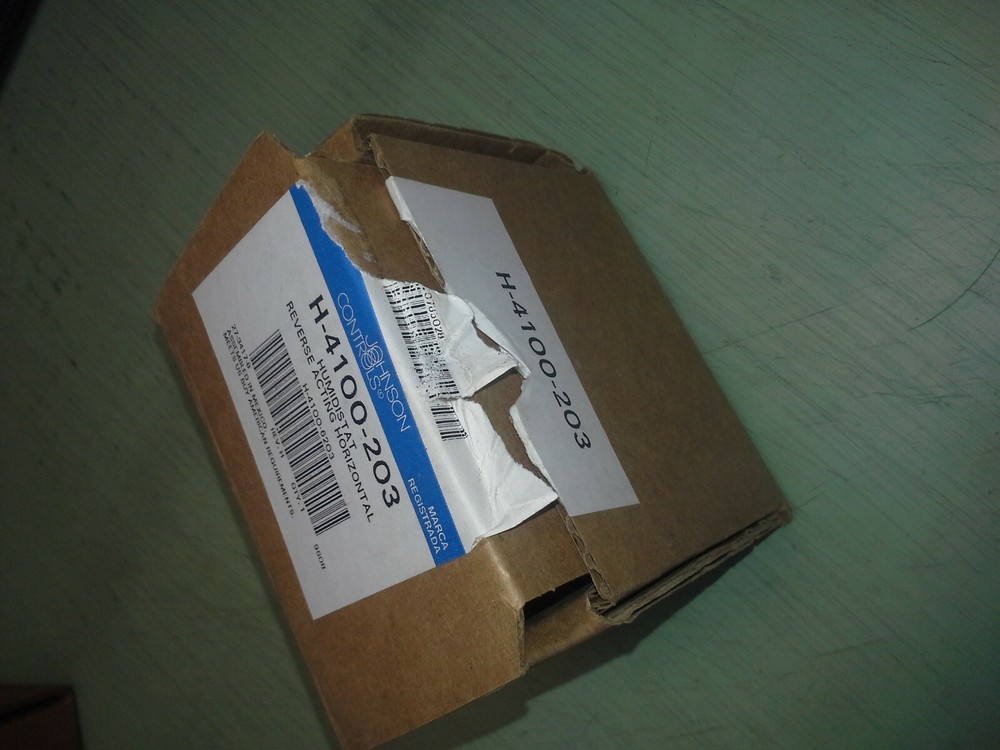 JOHNSON CONTROLS H-4100-203 Humidistat Reverse Acting Horizontal