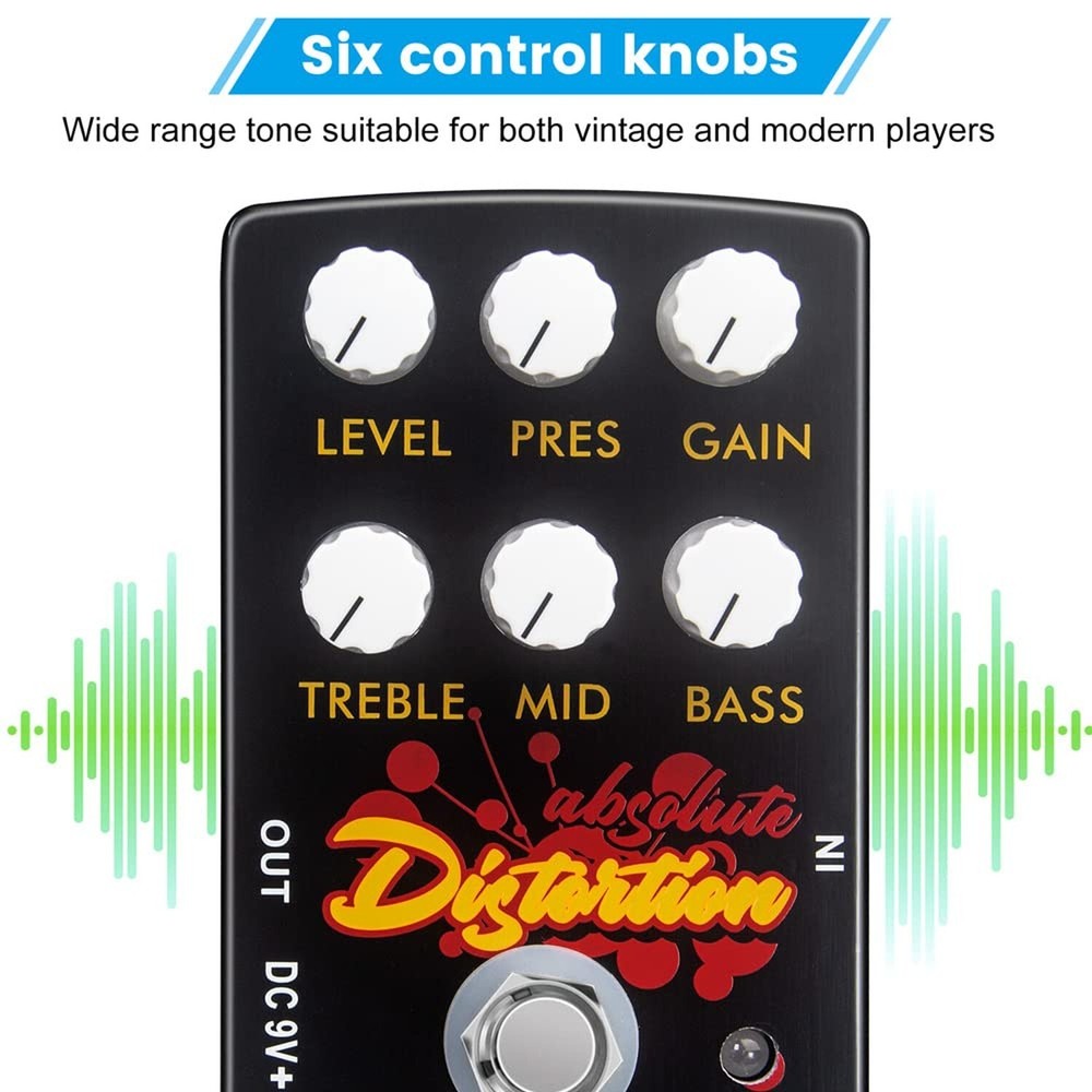 PP-33 Guitar Effect Pedal Overdrive Distortion DC 9V True Bypass